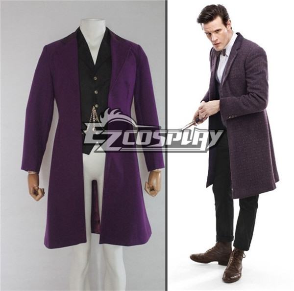 ITL Manufacturing Who Doctor Eleven Doctors Dark Purple Frock Coat
