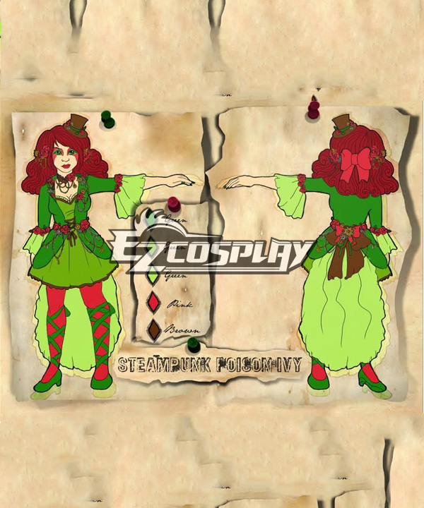 ITL Manufacturing Poison Ivy from Batman Comics Cosplay Costume