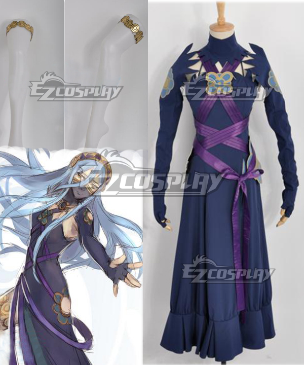 ITL Manufacturing Fire Emblem If - Aqua Fanmade Dark Coloration Cosplay Costume