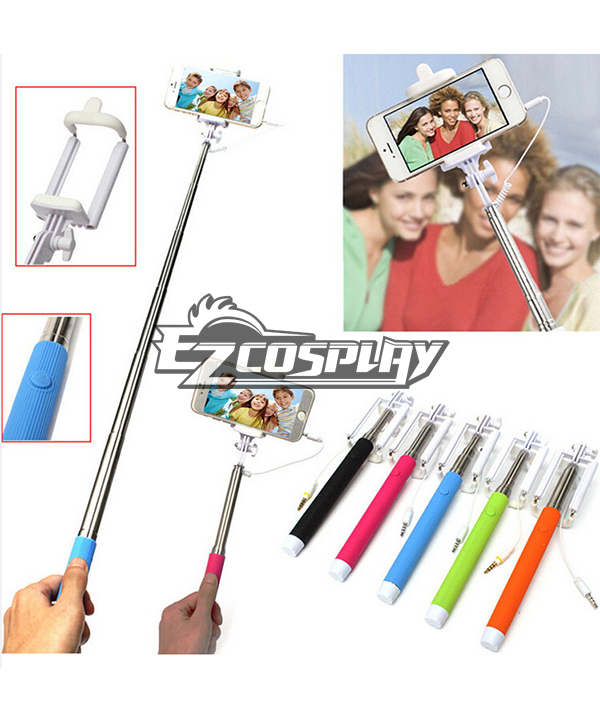 ITL Manufacturing Extendable Handheld Wired Remote Selfie Stick Monopod Holder For Mobile Phone