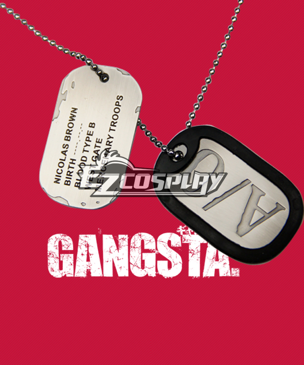 ITL Manufacturing Gangsta Gyangusuta Nicolas Brown Nic Cosplay Necklace