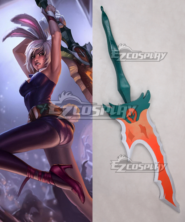 ITL Manufacturing League of Legends Blade of the Exile Riven Bunny Girl Swords Cosplay Weapon Prop
