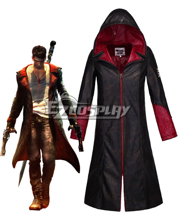ITL Manufacturing New DMC Devil May Cry 5 Jacket Dante Cosplay Costume Coat Men's Shirt Halloween Costume