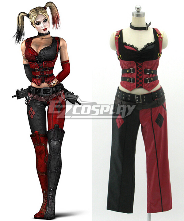 ITL Manufacturing DC Comics Batman Arkham Asylum City Harley Quinn Cosplay Costume