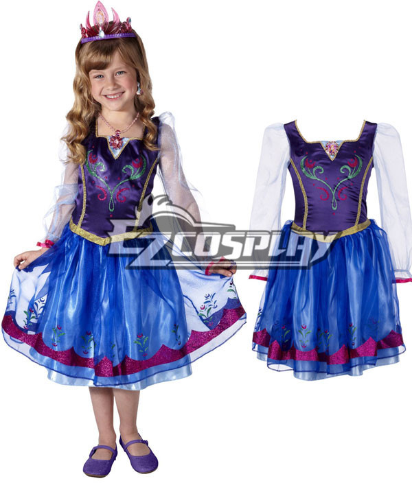 ITL Manufacturing Disney Frozen Enchanting Anna Cosplay Costume Childrenwear Dress
