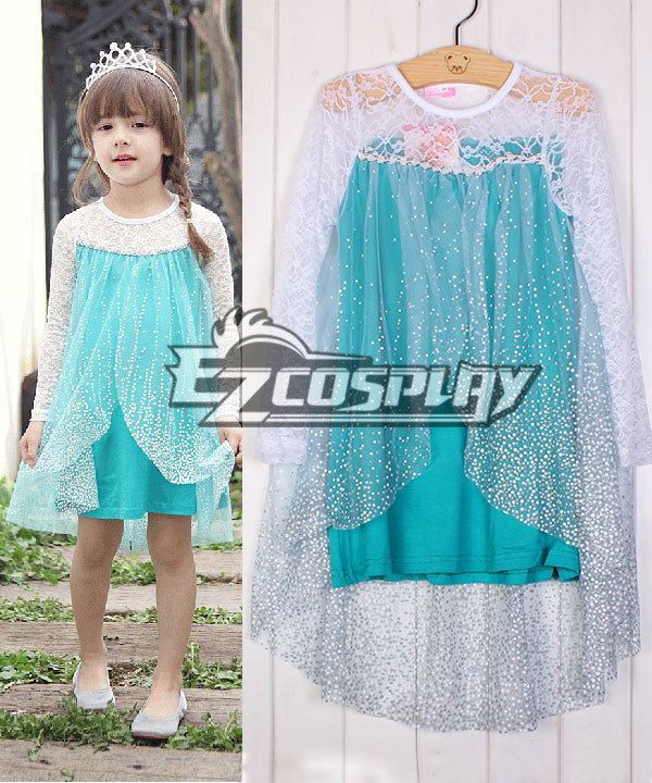 ITL Manufacturing Disney Frozen Enchanting Elsa Cosplay Costume Childrenwear Dress