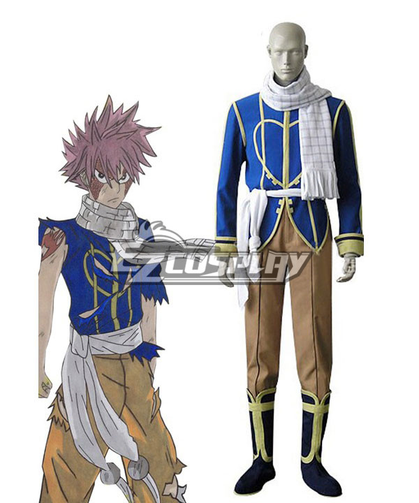 ITL Manufacturing Fairy Tail Dragon Slayers Natsu Dragneel Celestial Spirit Cosplay Costume