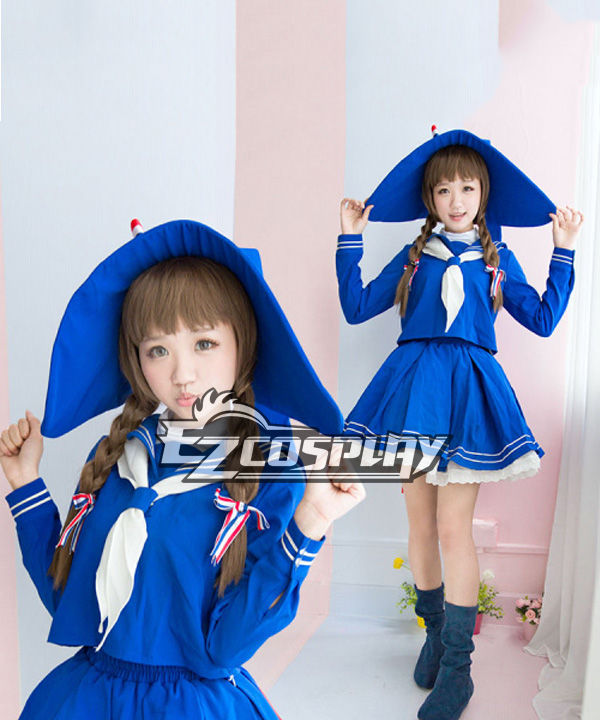 ITL Manufacturing Wadanohara Blue Sailor Suit Cosplay Costume