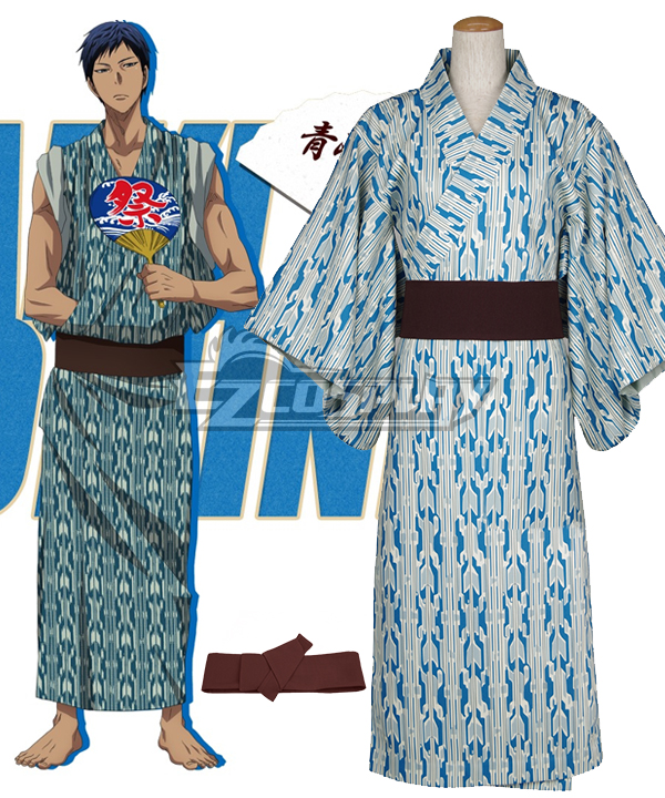 ITL Manufacturing Kuroko's Basketball Kagami Taiga Kimono Bath Robe Cosplay Costume