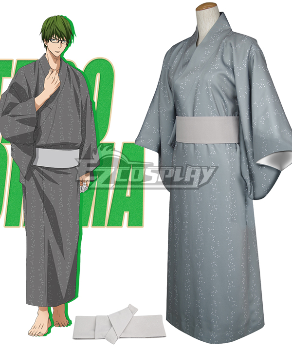 ITL Manufacturing Kuroko's Basketball Midorima Shintaro Kimono Bath Robe Cosplay Costume