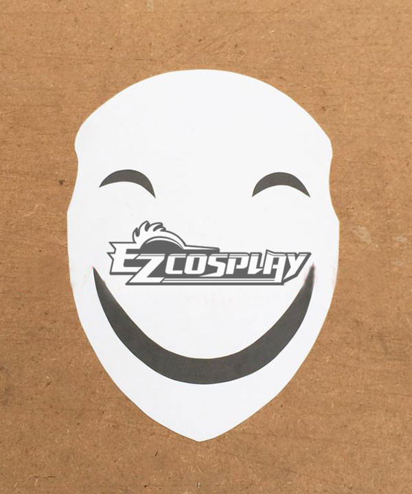 ITL Manufacturing Black Bullet Hiruko Kagetane antagonist Promoter  Initiator White Smile Mask Man Cosplay  Accessories