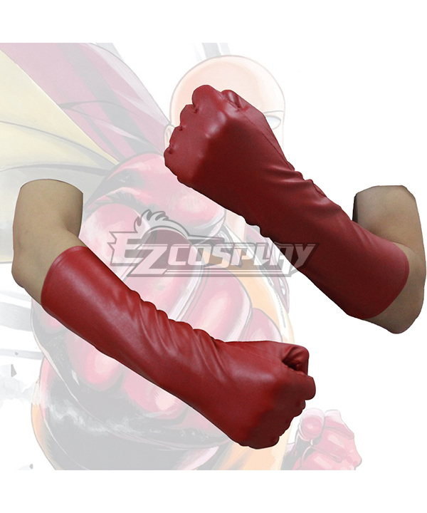 ITL Manufacturing One Punch Man Saitama Caped Baldy Hagemanto Red Gloves Cosplay Accessory Prop