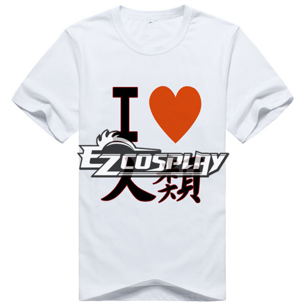 ITL Manufacturing No Game No Life Anime Sora T-shirt Short White Sleeve Cosplay Costume