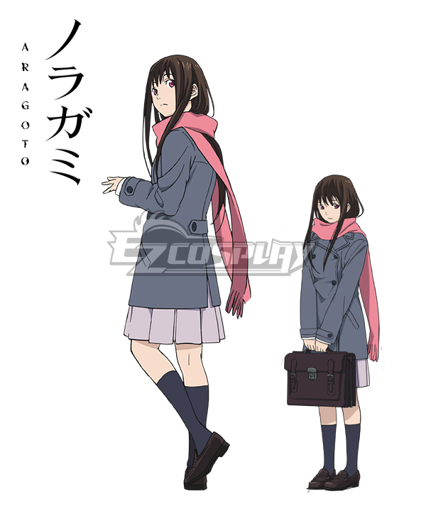 ITL Manufacturing Noragami Aragoto Hiyori Iki Cosplay Costume (Only Coat and Scarf)