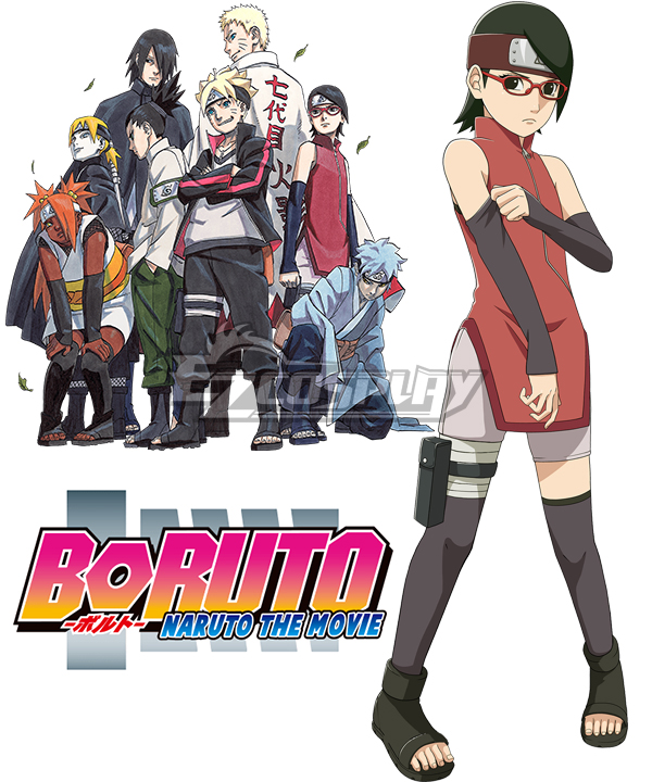 ITL Manufacturing Boruto Naruto the Movie Uchiha Sarada Cosplay Costume