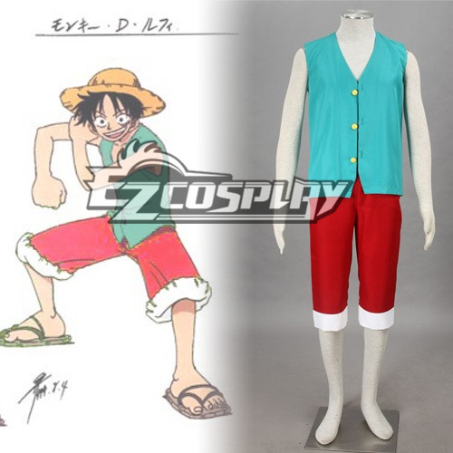 ITL Manufacturing One Piece Luffy Green Cosplay Costume