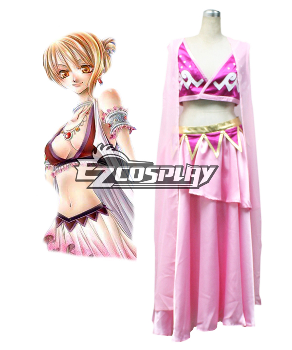 ITL Manufacturing One piece Nami Pink Lolita Cosplay Costume