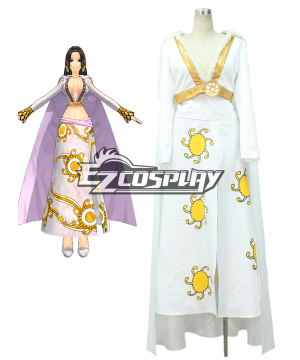 ITL Manufacturing One Piece Seven Warlords of the Sea Pirate Empress Snake Princess Boa Hancock White Cosplay Costume