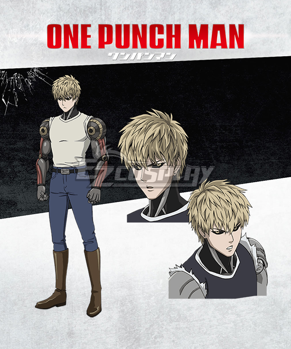 ITL Manufacturing One Punch Man Genos Demon Cyborg Oni Saibogu Cosplay Costume