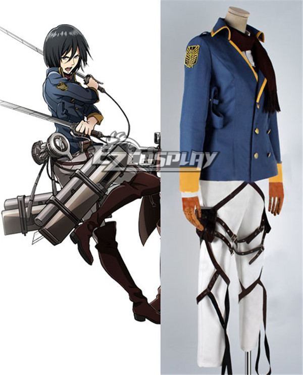 ITL Manufacturing Attack on Titan (Shingeki no Kyojin) The Recon Corp Wings of Counterattack Online Mikasa Ackerman Cosplay Costume