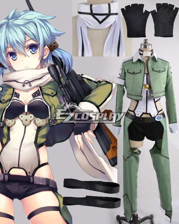 ITL Manufacturing Sword Art Online II SAO Gun Gale Online GGO Asada Shino Sinon Shinon Hecate Cosplay Costume-Second Version