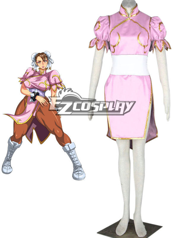 ITL Manufacturing Street Fighter Chun-Li Pink Cosplay Costume