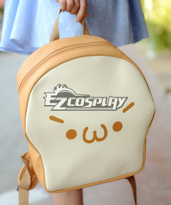 ITL Manufacturing Ascii Emoticon Cosplay Chicken Nugget Cute Clever(?`ء?) Breakfast Bread anime Bag Schoolbag PU Backpack