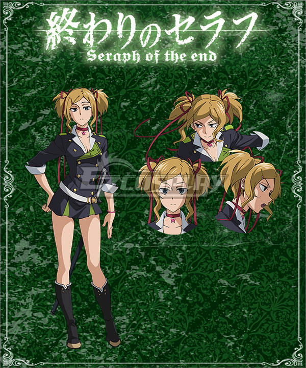 ITL Manufacturing Seraph of the End Battle in Nagoya Owari no Serafu Vampire Reign Rika Inoue Cosplay Costume