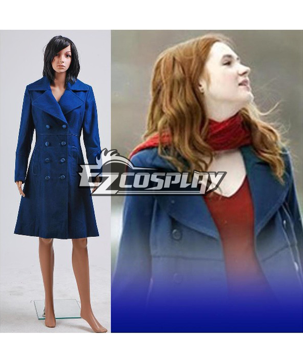 ITL Manufacturing Who is Doctor Amy Teal Wool Coat Costume
