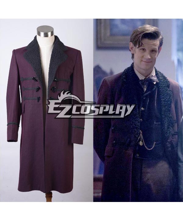 ITL Manufacturing Doctor Who Eleventh 11th Dr. Purple Wool Frock Coat