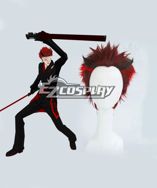 ITL Manufacturing RWBY The White Fang Adam Taurus Red Hair Cosplay Wig