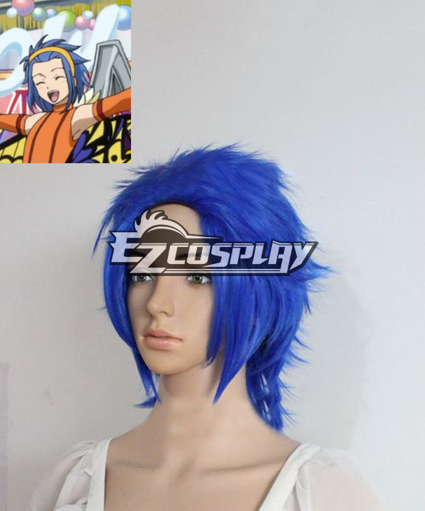 ITL Manufacturing Fairy Tail Levy Mcgarden Cosplay Blue Wig