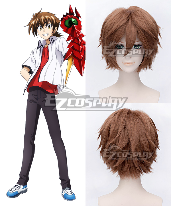 ITL Manufacturing High School DxD BorN Issei Hyoudou Brown Cosplay Wig