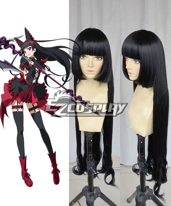 ITL Manufacturing Gate Jieitai Kanochi nite Kaku Tatakaeri Gate Thus the JSDF Fought There Rory Mercury Black Cosplay Wig