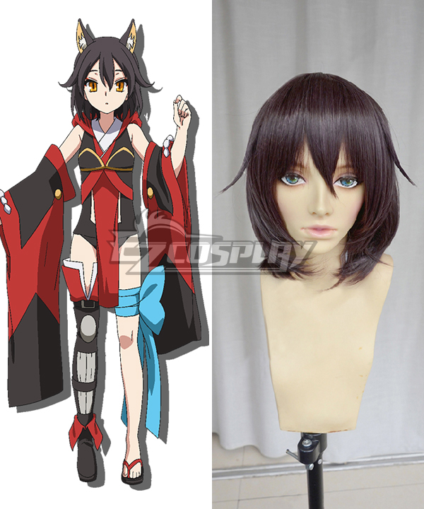 ITL Manufacturing Chaos Dragon Sekiryuu Senyaku Keiosu Doragon Red Dragon Eiha Purple brown Cosplay Wig