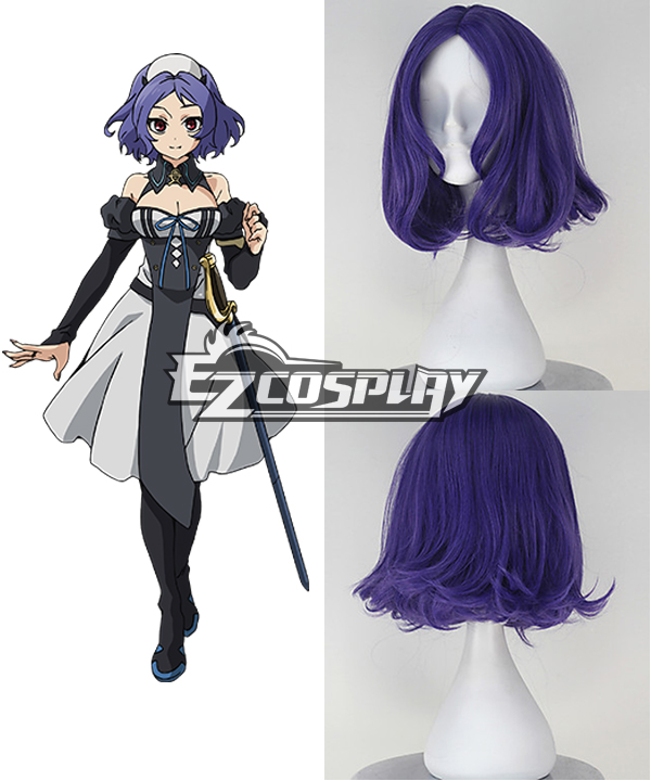 ITL Manufacturing Seraph of the End Chess Belle Chesu Beru Short Wavy Light Purple Cosplay Wig