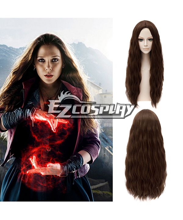 ITL Manufacturing Avengers: Age of Ultron Scarlet Witch Long Curly Brown Cosplay Wig