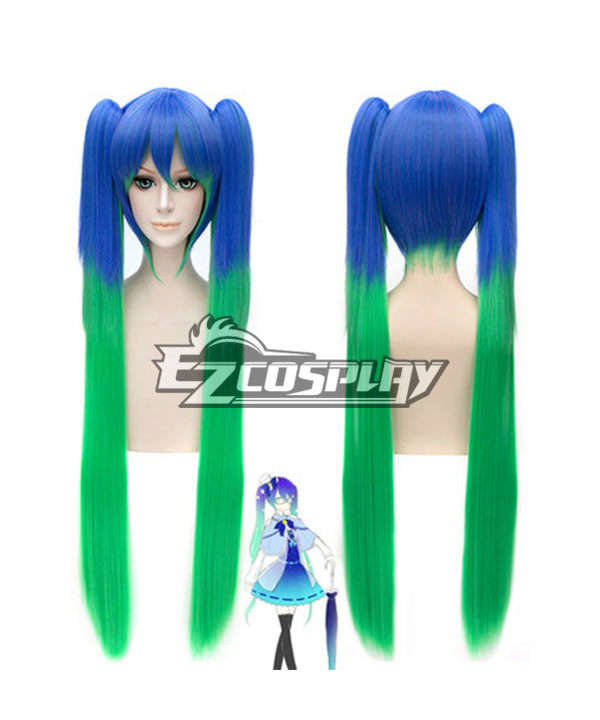 ITL Manufacturing Vocaloid Miku Straight Clip on ponytails Cosplay Wig