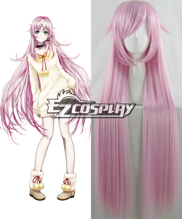 ITL Manufacturing K Neko Long Straight Pink Cosplay Wig