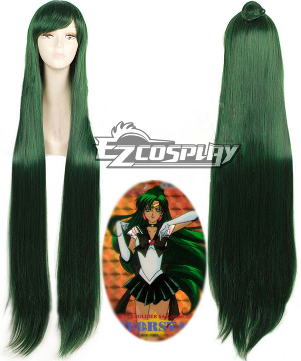 ITL Manufacturing Sailor Moon Sailor Pluto Meiou Setsuna Straight Green Cosplay Wig