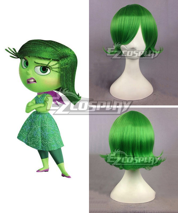 ITL Manufacturing Inside Out Disgust Green Cosplay Wig