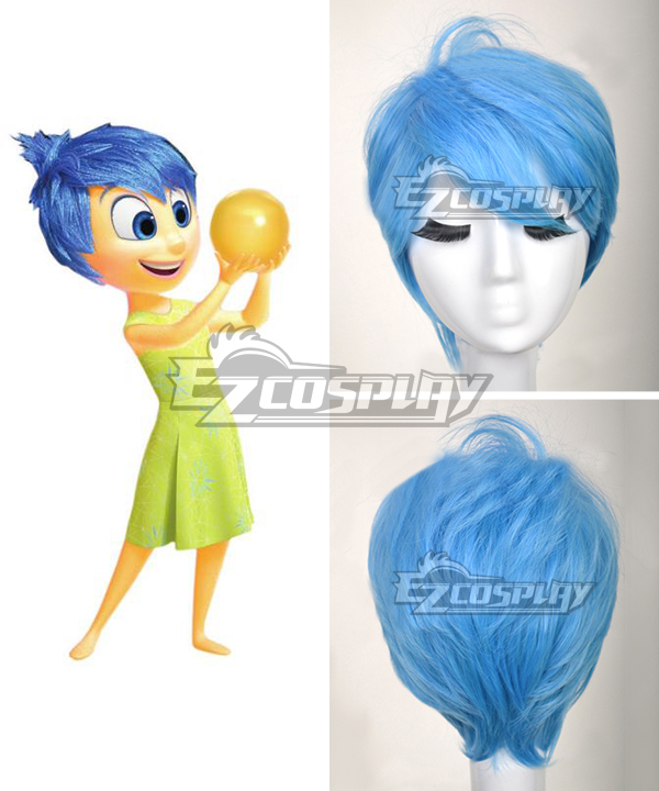 ITL Manufacturing Inside Out Joy Blue Cosplay Wig