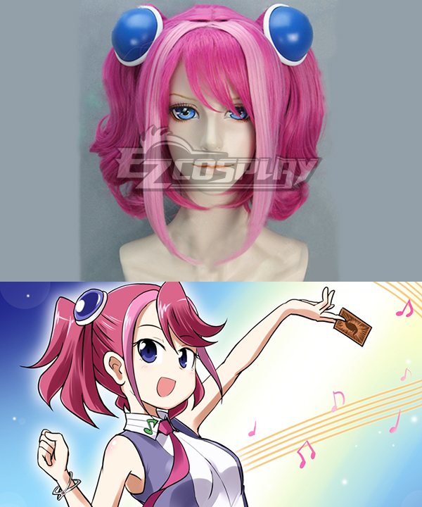 ITL Manufacturing Yu-Gi-Oh! ARC-V Yuzu Hiragi Pink Cosplay Wig