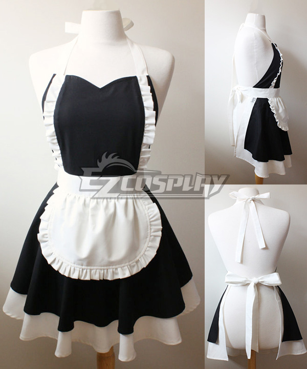 ITL Manufacturing Lolita French Maid Cotton Household Apron Cosplay