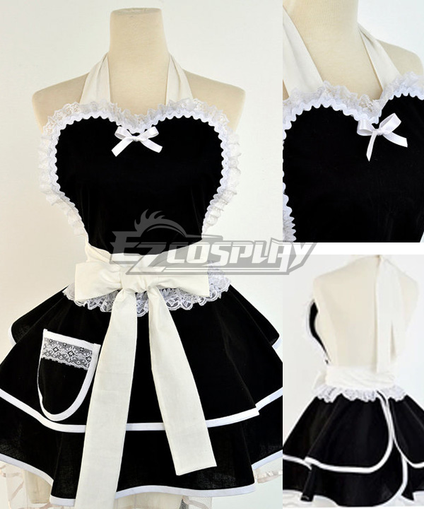 ITL Manufacturing Europe Fashion Sexy Lace French Maid Cotton Household Apron Cosplay