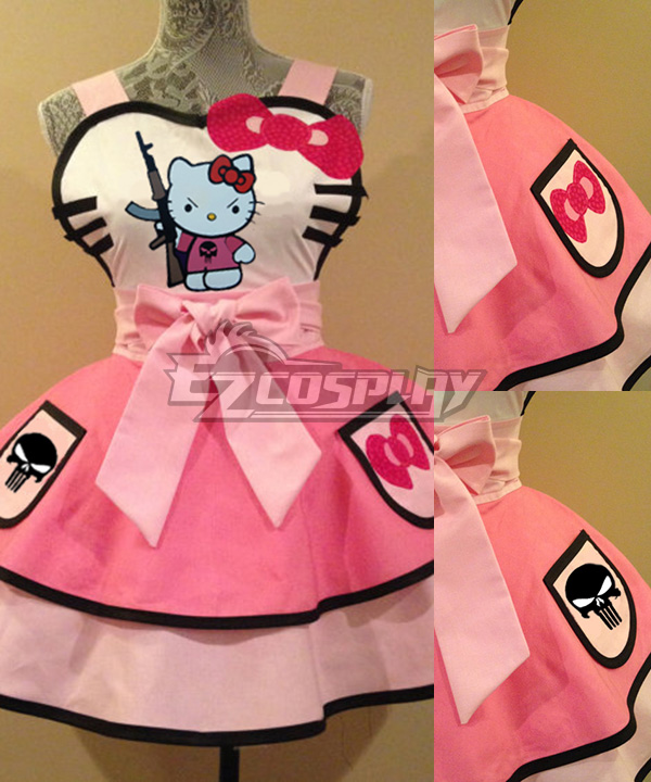 ITL Manufacturing Hello kitty Cute Cotton Household Apron Cosplay