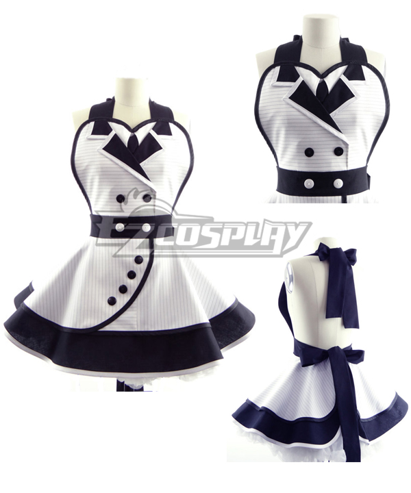 ITL Manufacturing White Fashion Customade Household Apron Cosplay