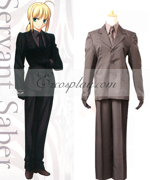 ITL Manufacturing FateZero Saber Black Suit Cosplay Costume