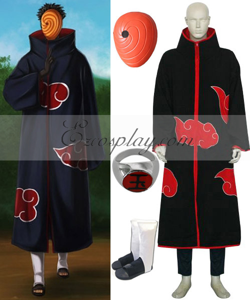 ITL Manufacturing Naruto Akatsuki Tobi Madara Uchiha Deluxe Cosplay Costume Set