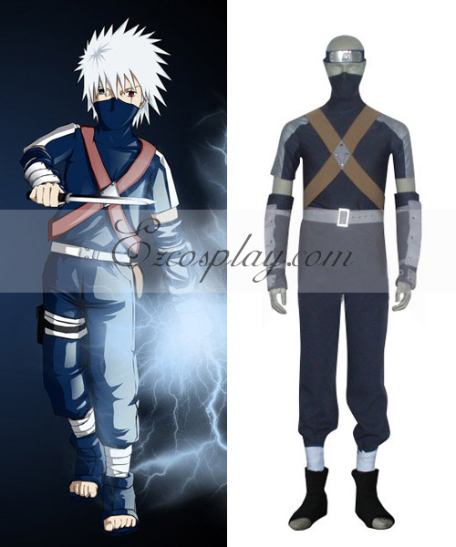 ITL Manufacturing Naruto Kakashi Young Boy Cosplay Costume